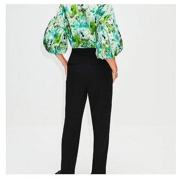 Classic Black Dress Pants | Relaxed Fit Ankle Length | Large - Picture 4 of 8